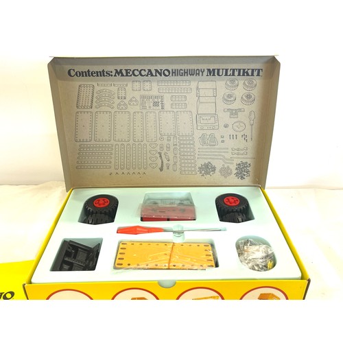 189 - New in box 1974 Meccano Highway Multikit Instructions, stickers