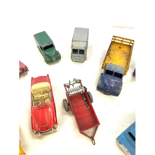 145 - Selection of used vintage Dinky die cast cars