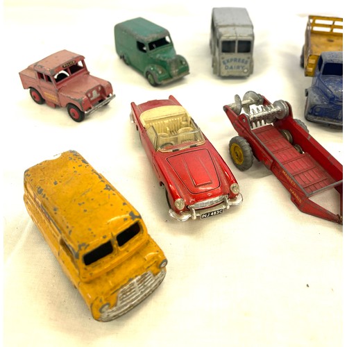 145 - Selection of used vintage Dinky die cast cars