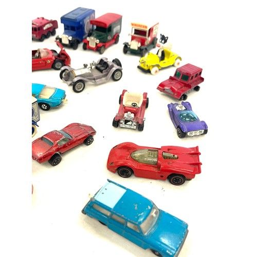 180 - Selection of vintage used toy cars to include Matchbox, Lledo etc