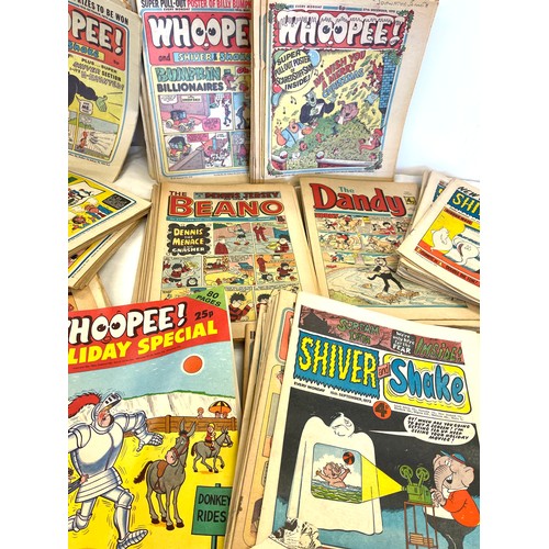 234 - Large selection vintage comics to include The Dandy, The Beano No Whoopee