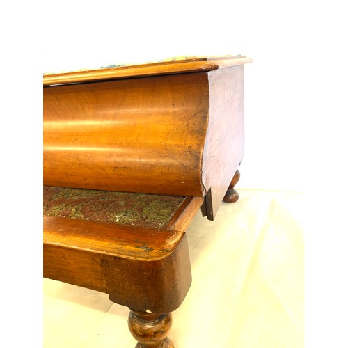 303 - Victorian mahogany commode with tapestry top