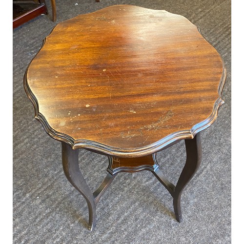 374 - Mahogany occasional table, height 30 inches