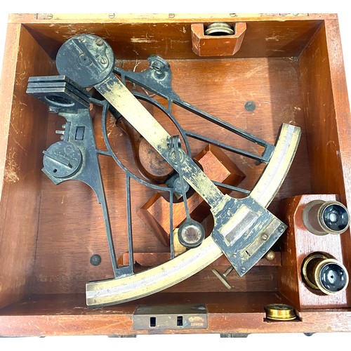 150 - Antique cased sextant