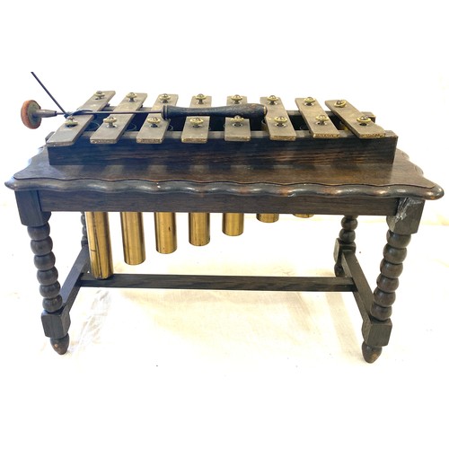 151 - Edwardian table Xylophone and hammer