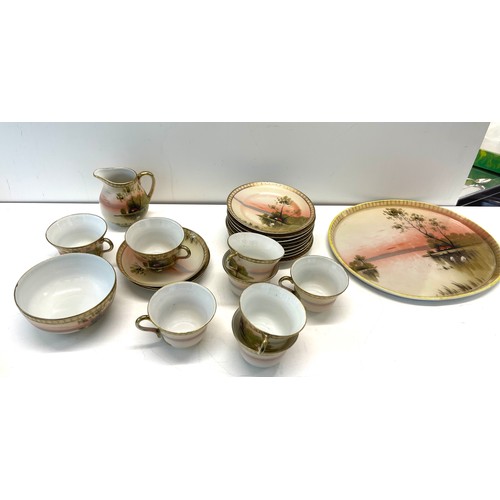 299 - L & C Nippon tea set,  some pieces a/f