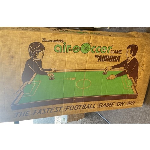 323 - Brunswick air soccer by Aurora, vintage Crossfire game, large football table