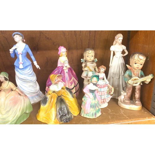 66 - Selection of china dolls, to include Royal Doulton etc