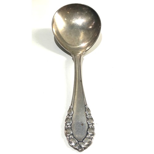 25 - Large georg jensen serving spoon measures approx 23cm long