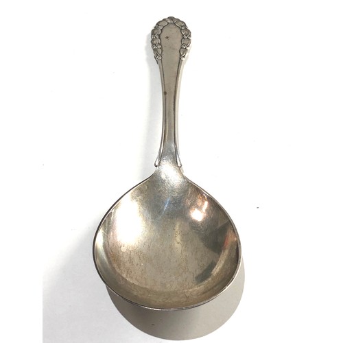 25 - Large georg jensen serving spoon measures approx 23cm long