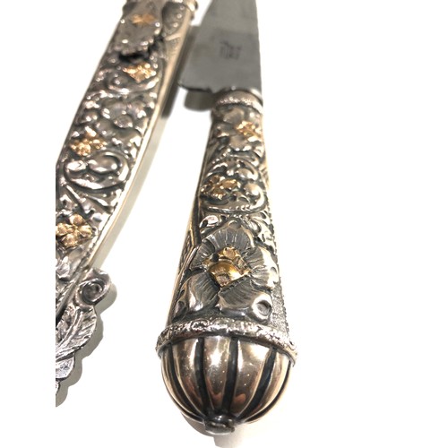 26 - Large Antique Industria Argentina Juca .800 Silver Knife,  this silver Industria Argentina knife and... 