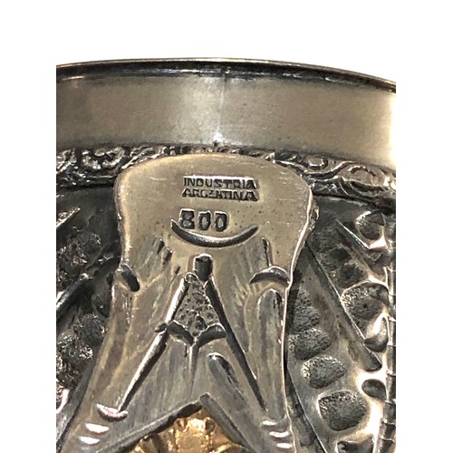 26 - Large Antique Industria Argentina Juca .800 Silver Knife,  this silver Industria Argentina knife and... 