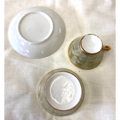 3 - Vintage Duo tea set comprising a teapot, 2 cups, saucers, milk and sugar