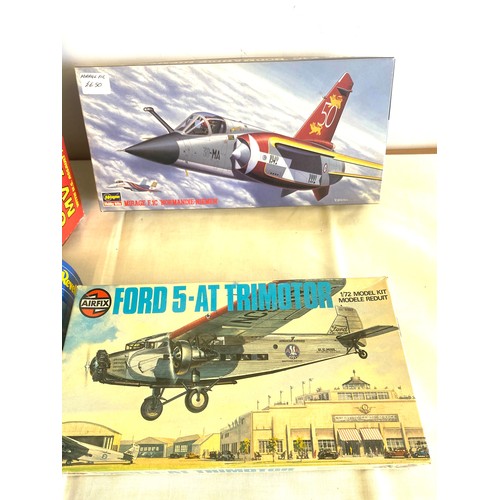 87 - Selection of 4 boxed model air crafts includes,Osprey MV 22A, Mirage F.1C Normadie-Nuemen, Revell Do... 