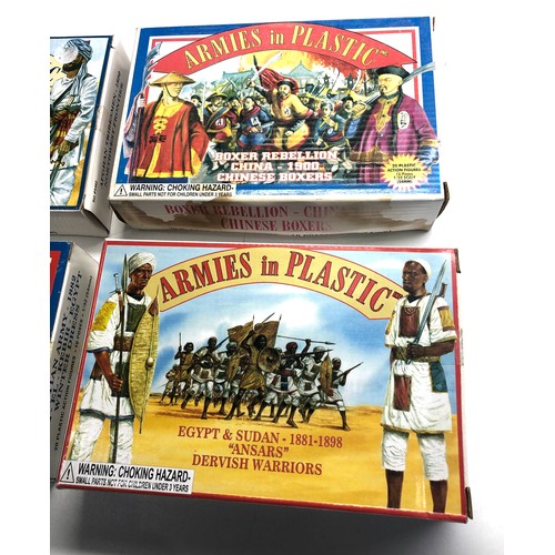 570 - 4 Boxed armies in plastic action figures