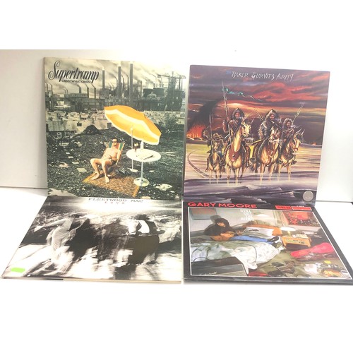 581 - 4 vintage lps includes Gary moore fleetwood mac supertramp and the baker gurvitz army