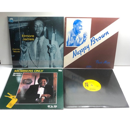 586 - 4 vintage lps includes bobby bland judy clay & william bell nappy brown and Elmore james