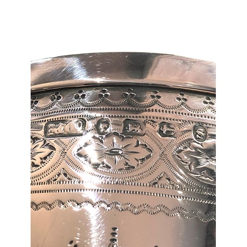 31 - Victorian silver goblet measures height 18.5cm weight 202g Birmingham silver hallmarks