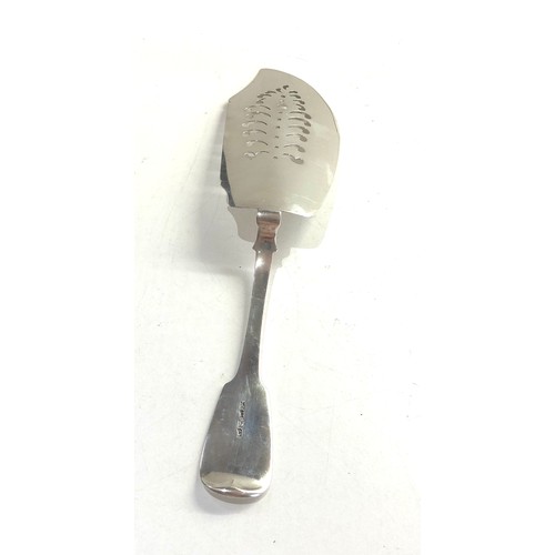 34 - Antique scottish Aberdeen silver fish slice measures approx 29cm by 6.6cm wide Aberdeen silver hallm... 