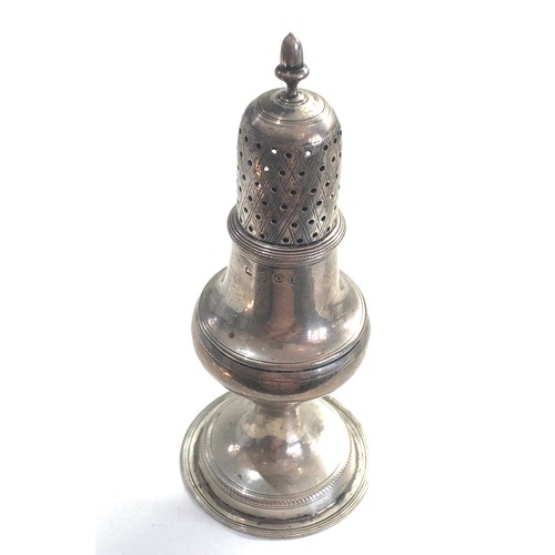 5 - Fine antique Georgian silver pepper London silver hallmarks measures approx 14.3cm