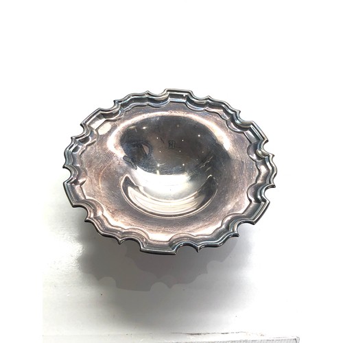 20 - Silver sweet dish measures approx 15cm dia height 5cm weight 160g