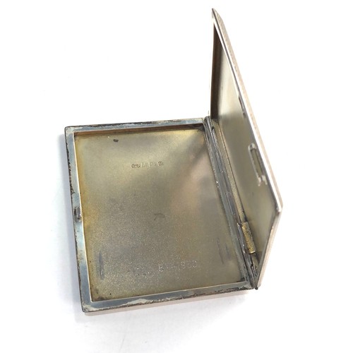 40 - Vintage silver cigarette case weight 85g