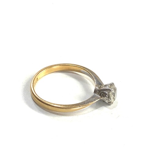 344 - 22ct gold stone set ring (2.6g)