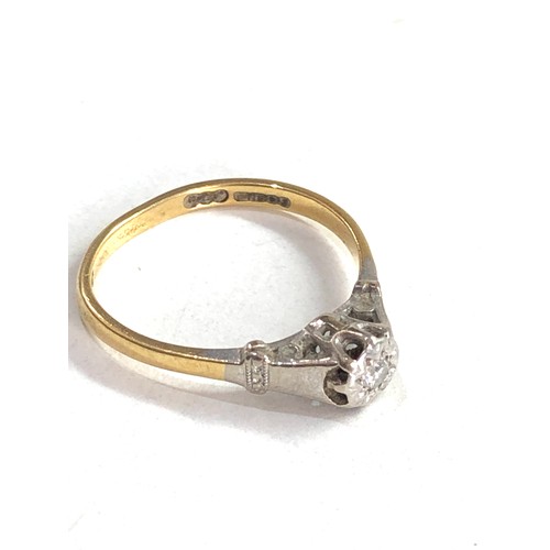 424 - 18ct gold diamond solitaire ring (2.5g)