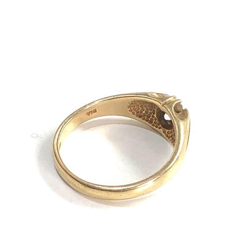 433 - 9ct gold diamond signet ring (4.5g)