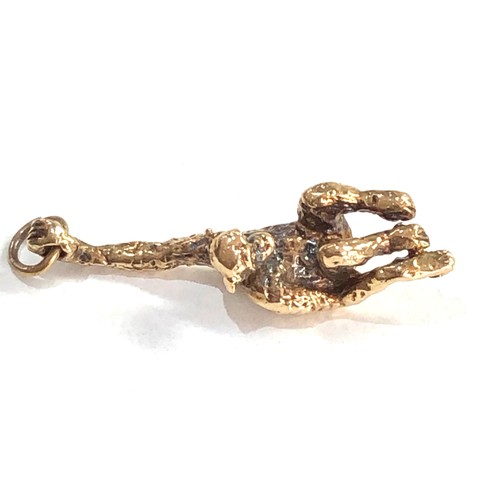 446 - 9ct gold monkey charm (2.9g)