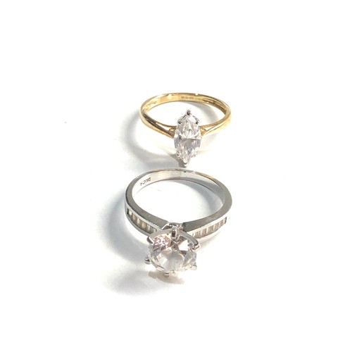 381 - 2 x 9ct gold dress rings (4.8g)