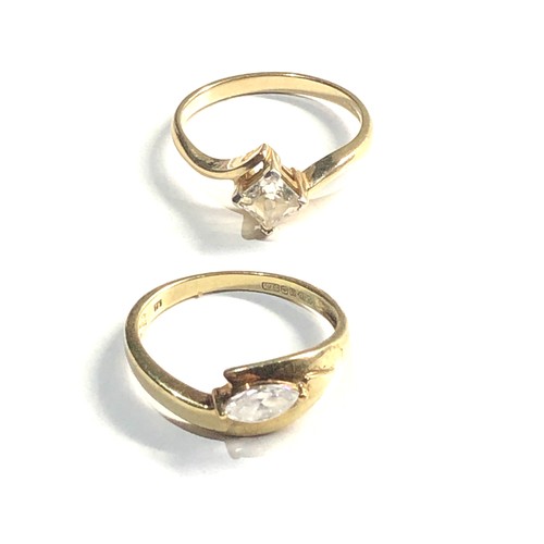 310 - 2 x 9ct gold dress rings i (4.7g)