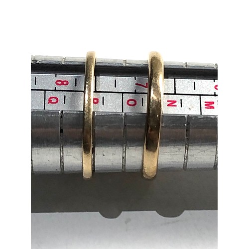 437 - 2 x 9ct gold dress rings  (3.2g)