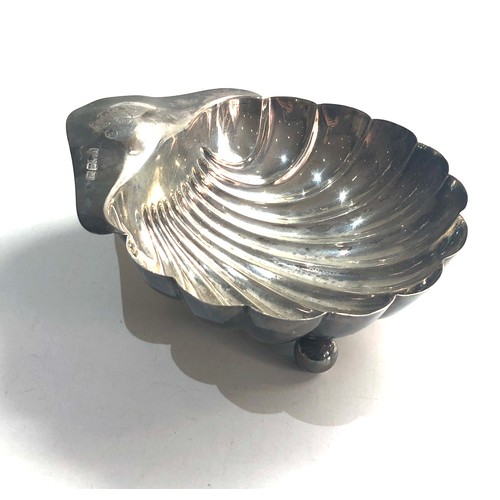 42 - Silver shell scallop dish Sheffield silver hallmarks weight 105g