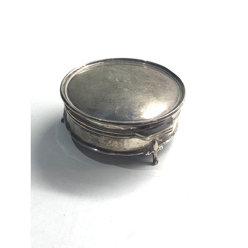 53 - Antique silver jewellery box hinge broken