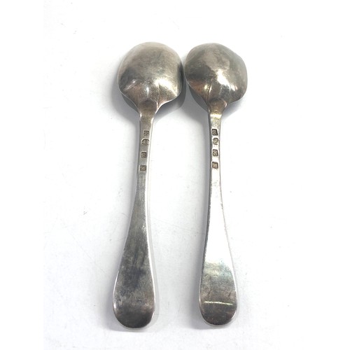 57 - 2 antique glasgow silver table spoons weight 120g