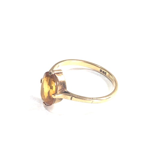 74 - Vintage 9ct gold citrine ring 2g