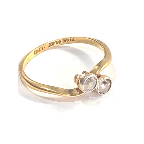 76 - 18ct gold diamond ring 0.30ct weight 2g