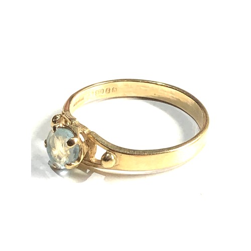 154 - 9ct gold topaz ring 2g