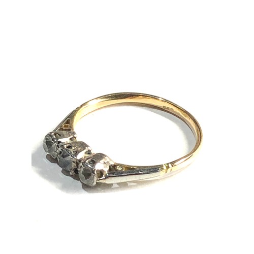 156 - 18ct gold diamond ring 1.7g