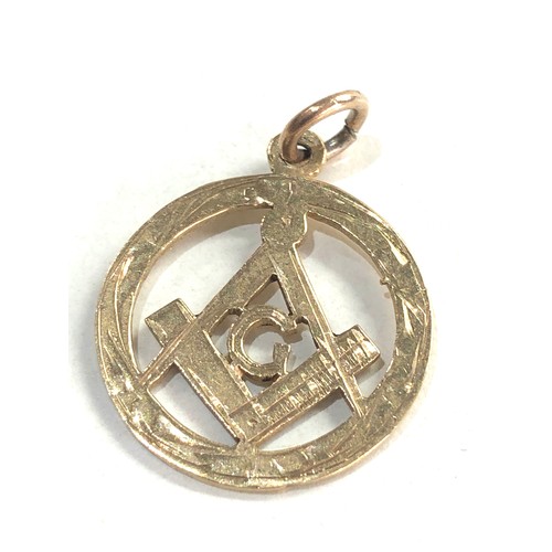 229 - 2 antique 9ct gold masonic fobs 3.5g