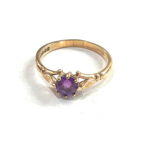 260 - 9ct gold amethyst ring 2.1g