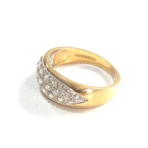 272 - 9ct gold stone set dress ring 3.6g