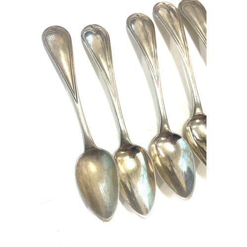 8 - 6 Antique dutch silver tea spoons full dutch silver hallmarks 93g