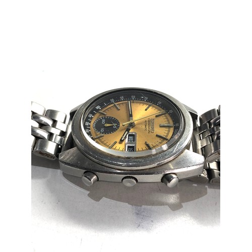 94 - Gents seiko 6139-6012-8110 chronograph automatic wristwatch the watch will tick for a few seconds bu... 