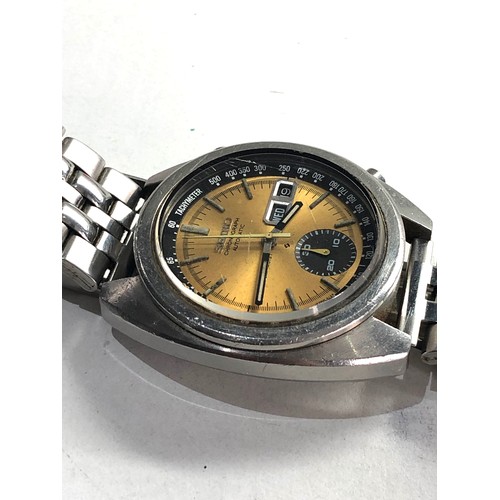 94 - Gents seiko 6139-6012-8110 chronograph automatic wristwatch the watch will tick for a few seconds bu... 