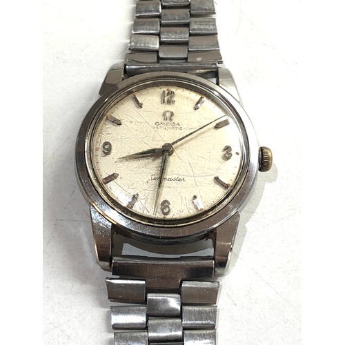 100 - Vintage Omega seamaster automatic gents wristwatch stainless steel case non omega crown ticks if sha... 