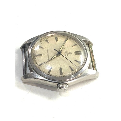 104 - Vintage Rolex Tudor Oyster gents wristwatch centre second hand s/ steel case measures approx 33mm di... 