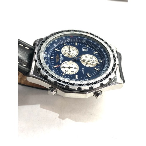 105 - Rare Breitling Jupiter Pilot Navitimer Chronograph - Ref. A59028 quartz gents wristwatch requires ba... 