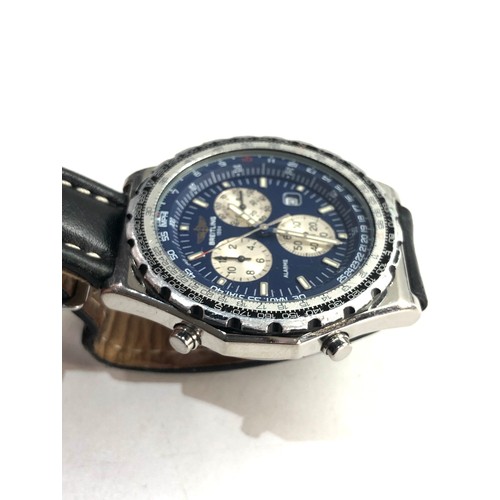 105 - Rare Breitling Jupiter Pilot Navitimer Chronograph - Ref. A59028 quartz gents wristwatch requires ba... 